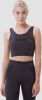 Puma evoknit crop sporttanktop zwart dames online kopen