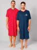 G Gregory Nachthemden per 2 stuks in maritieme stijl Rood/Marine online kopen