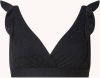 Beachlife Black Embroidery bralette bikinitop met uitneembare vulling online kopen