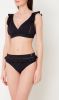 Beachlife Black Embroidery bralette bikinitop met uitneembare vulling online kopen