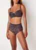 Marlies | dekkers Night Fever high waisted slip van mesh met panterprint online kopen