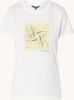 NIKKIE T shirt Swirl met printopdruk wit/lichtgeel online kopen