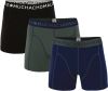 Muchachomalo boxershort set van 3 donkerblauw/army/zwart online kopen