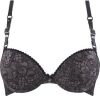 Marlies Dekkers Lioness Of Brittany Push Up Bh | Wired Padded Black And Stone 75b online kopen