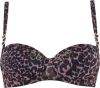 Marlies Dekkers night fever balconette bh | wired padded black pink leopard online kopen