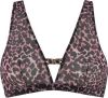 Marlies Dekkers night fever bralette | unwired unpadded black pink leopard online kopen
