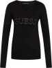 Guess Odette fijngebreide pullover met logo van strass online kopen
