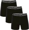 Muchachomalo Boxershorts Men Short Solid 3P Zwart online kopen