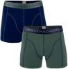 Muchachomalo Boxershorts Boxer Solid 2 Pack Blauw online kopen