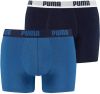 Puma Men's 2 Pack Boxers Navy/Royal S Blauw online kopen