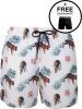 Muchachomalo zwemshort + gratis boxershort met all over print wit/zwart/roze online kopen