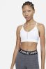 Nike Dri FIT Indy Padded sport bh met V hals en lichte ondersteuning White/Grey Fog/Particle Grey Dames online kopen