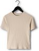 Calvin Klein Beige T shirt Rib Short Sleeve Tee online kopen