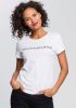 Calvin Klein T shirt CORE INSTITUTIONAL LOGO SLIM FIT TEE met logo opschrift online kopen