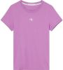 Calvin Klein Lila T shirt Micro Monologo Slim Fit Tee online kopen