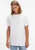 Calvin klein T shirt met ronde hals, shrunken badge op de borst online kopen