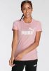 Puma essentials logo shirt roze dames online kopen