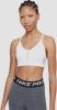 Nike Dri FIT Indy Padded sport bh met V hals en lichte ondersteuning White/Grey Fog/Particle Grey Dames online kopen