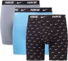 Nike Boxershorts 3 Pak Zwart/Wit/Grijs/Blauw online kopen