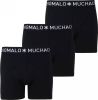 Muchachomalo Boxershorts Men Short Solid 3P Zwart online kopen