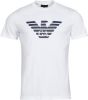 Emporio Armani Logo printed T shirt , Wit, Heren online kopen