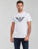 Emporio Armani Logo printed T shirt , Wit, Heren online kopen