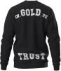 In Gold We Trust The Slim 2 0 sweater van biologisch katoen met logo en backprint online kopen