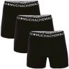 Muchachomalo Boxershorts Men Short Solid 3P Zwart online kopen