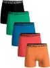 Muchachomalo 5 pack boxerhort light cotton olid oranje/blauw/groen online kopen