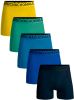Muchachomalo Boxershorts 7 Pack Solid 1010 Blauw Groen online kopen