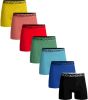Muchachomalo Boxershorts 7 Pack Solid 1010 Blauw Groen online kopen