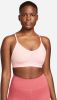 Nike Dri FIT Indy Padded sport bh met V hals en lichte ondersteuning Roze online kopen