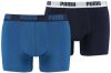 Puma Men's 2 Pack Boxers Navy/Royal S Blauw online kopen