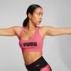 Puma fit medium impact sportbh roze/zwart dames online kopen