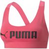 Puma fit medium impact sportbh roze/zwart dames online kopen