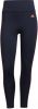 Adidas designed to move high rise 3 stripes 7/8 sporttight blauw/roze dames online kopen
