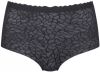 Sloggi ZERO Feel Lace 2.0 high waist slip met schulprand zwart online kopen