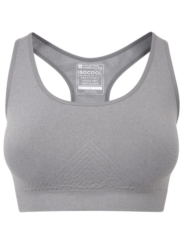 Mountain Warehouse Dames/Dames Anti-Chafe Naadloze Sportbeha (Houtskool) Antraciet