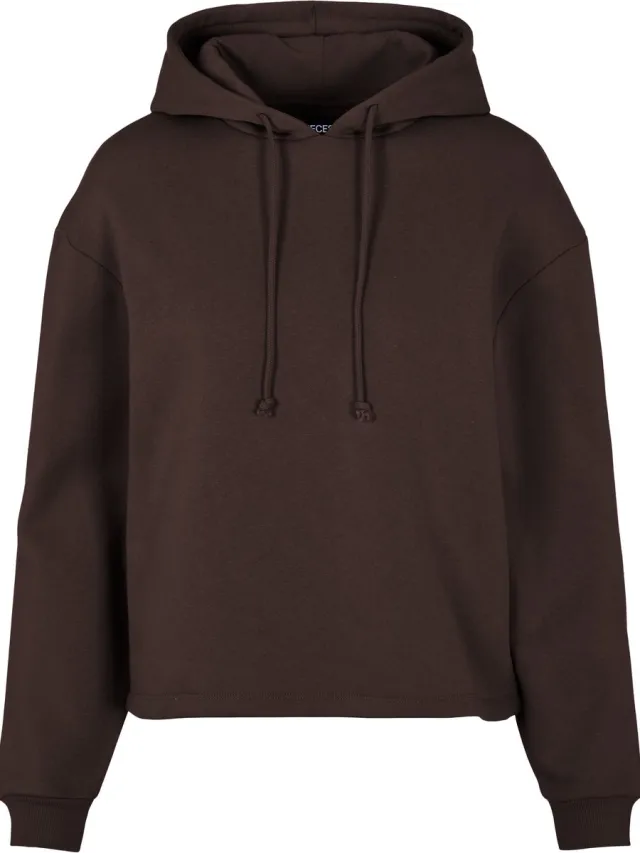 Pieces Hoodie - Loungewear Top - Chili Colours - Jogging Hoodie met capuchon - Koffie / Chicory Coffee