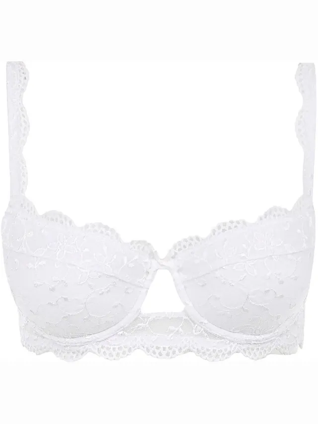 Nina von C. Balconnet Dirndl BH Silver Edition Wit