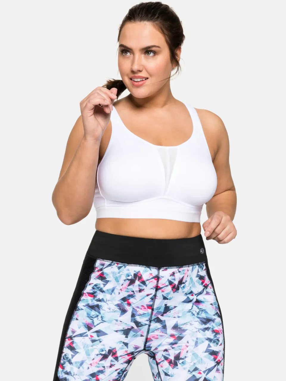 Sportbeha zonder beugel wit
