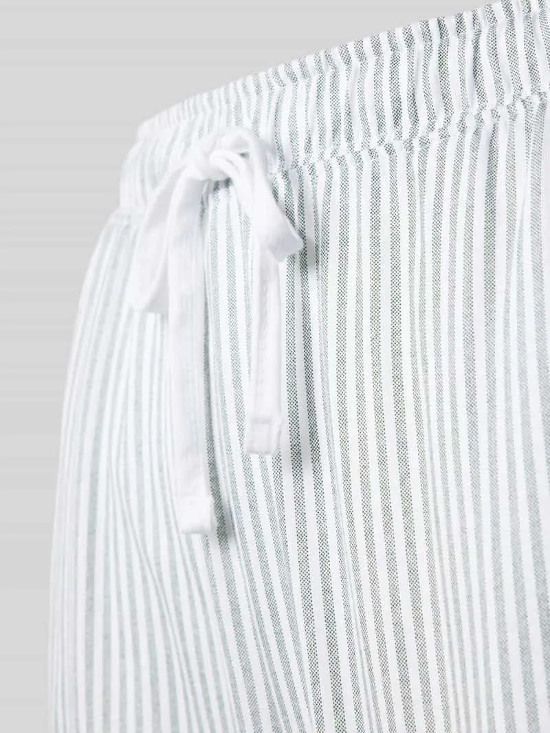 s.Oliver Regular fit pyjamabroek van mix van katoen en viscose olijfgroen, foto 2