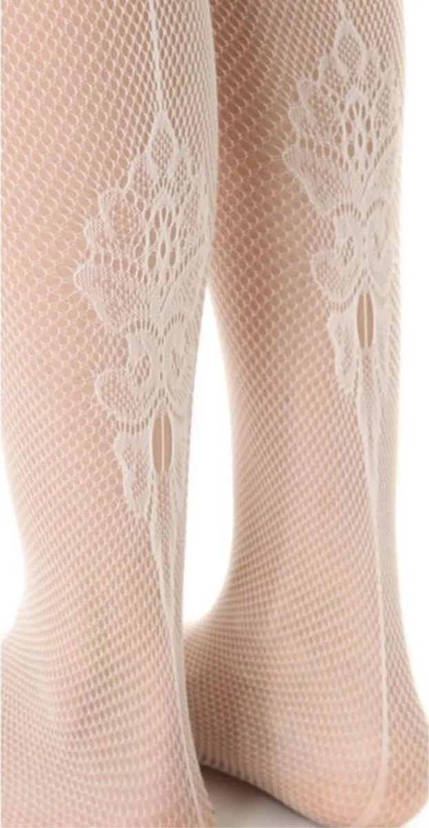 Falke netpanty met naad maat M offwhite