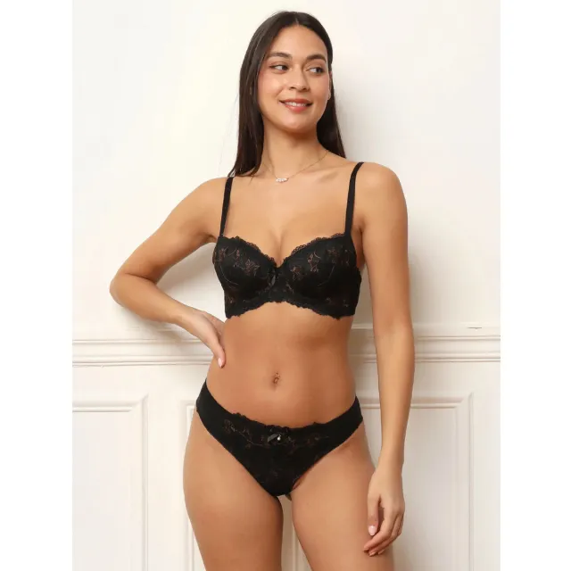 La Modeuse gewatteerde bh zwart