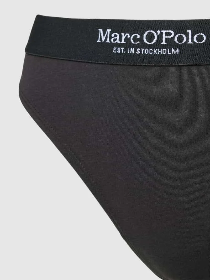 Marc O'Polo String met elastische band met logo in een set van 3 stuks zwart, foto 3