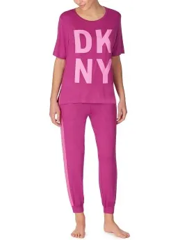 Dkny Only In DKNY T-shirt And Jogger Set * Actie * Zwart,Roze