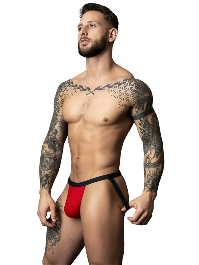 Male Power Jock - Rood/Zwart