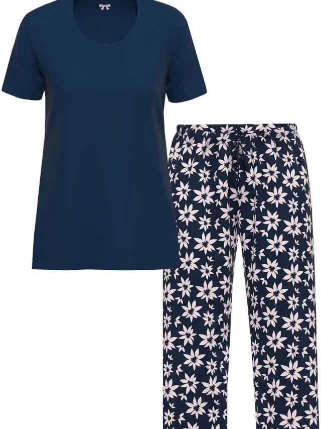Ammann Dames T-shirt, 7/8 relaxbroek Night & Relax night sky