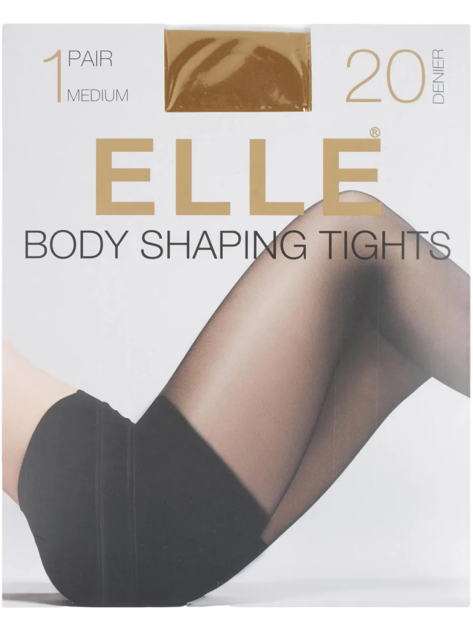 Elle 1 Paar Dames 20 Denier Vormgevende Panty’s - Soepele Ondersteuning voor Elke Dag bruin, foto 2