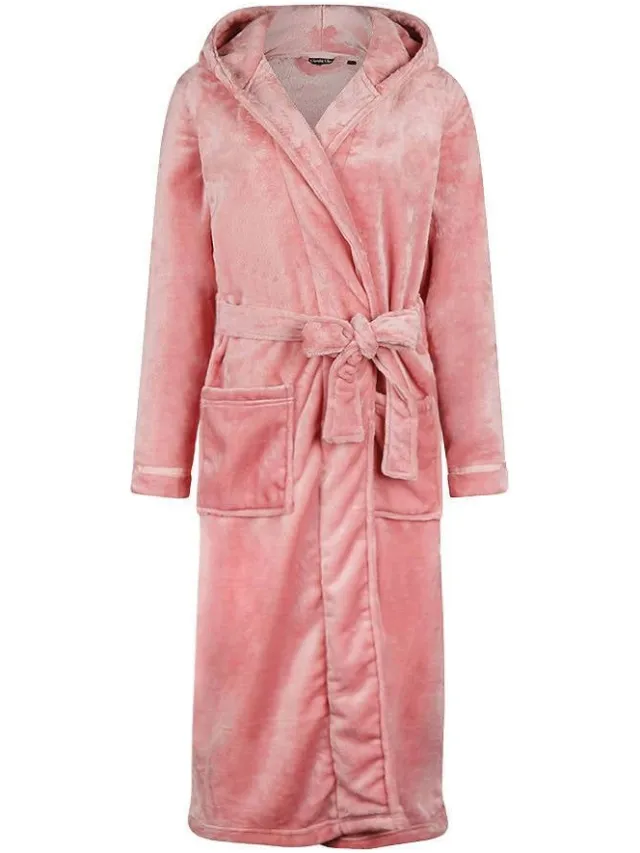 Charlie Choe fleece badjas - roze, foto 2